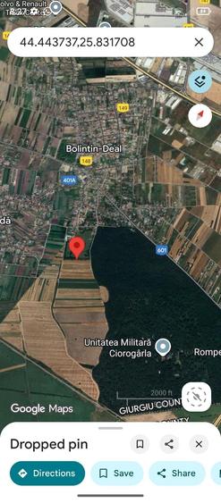 Teren de 4400 mp, în Bolintin-Deal