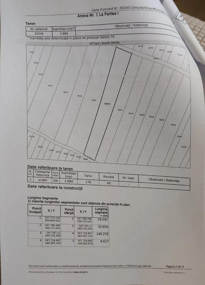 Teren de 1447 mp, în Poiana Mare