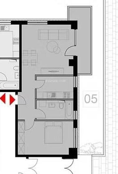 Apartament cu 2 camere decomandat în Mărăști