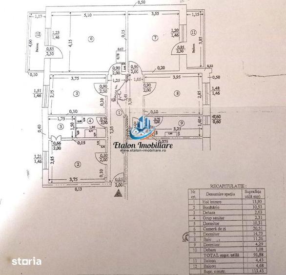 Apartament cu 4 camere decomandat în Est