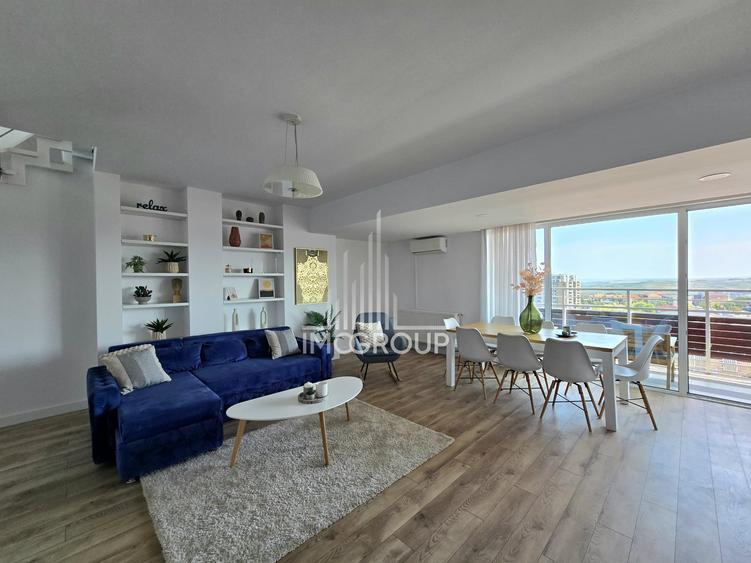 Apartament cu 5 camere semidecomandat, mobilat în Bună Ziua