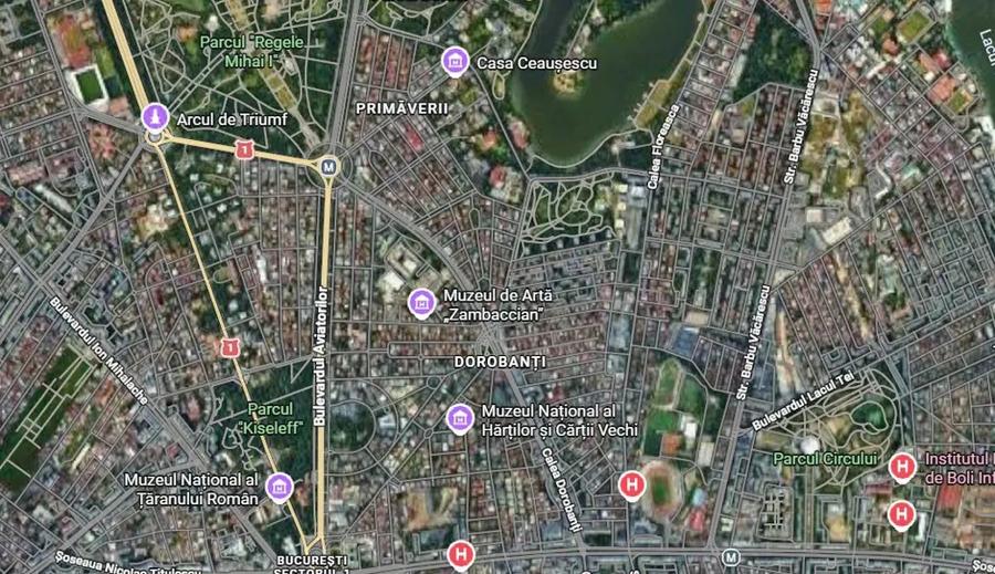 Apartament cu 6 camere semidecomandat în Dorobanți