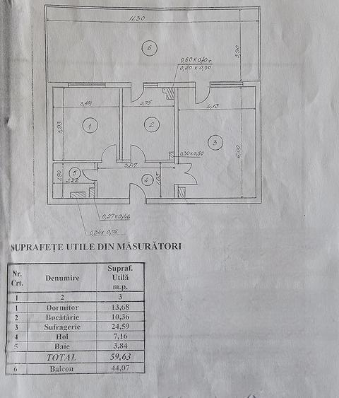 Apartament cu 2 camere decomandat în 1 Mai