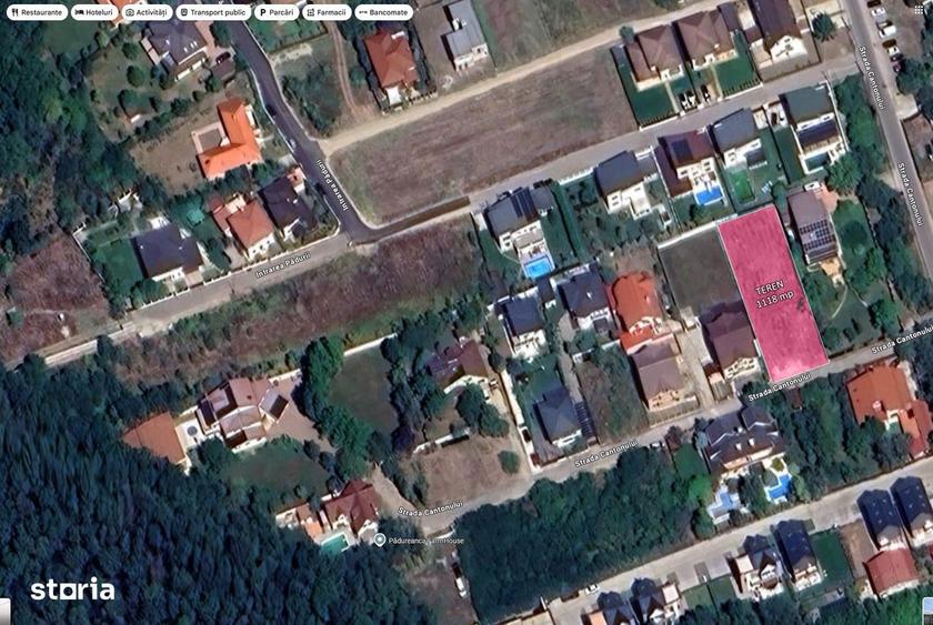 Teren de 1118 mp, în Corbeanca