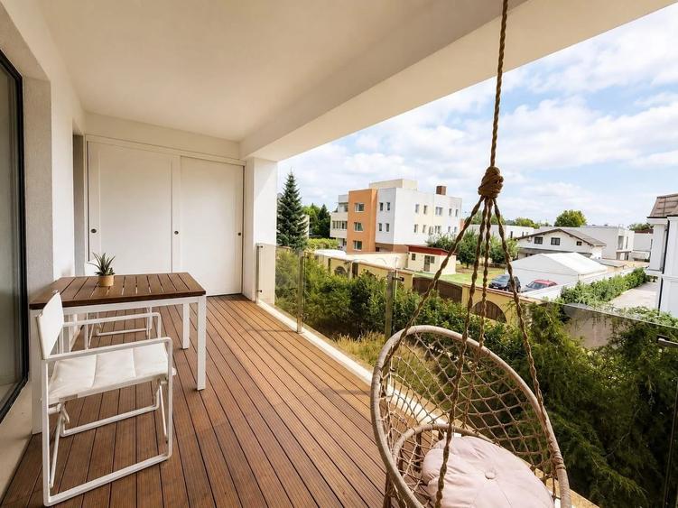 Apartament cu 3 camere nedecomandat, mobilat în Pipera
