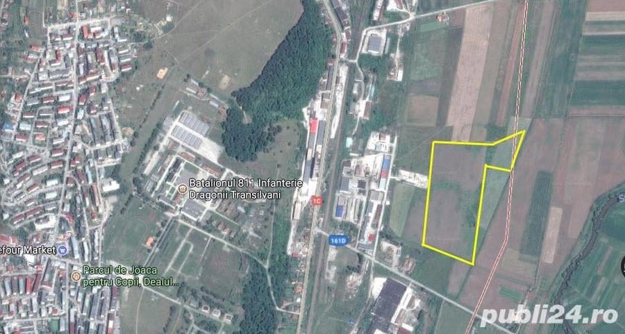 Teren de 90000 mp, în Est