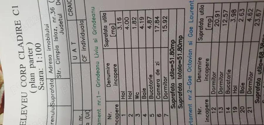 Casă cu 2 camere cu Teren 124 Mp în Central
