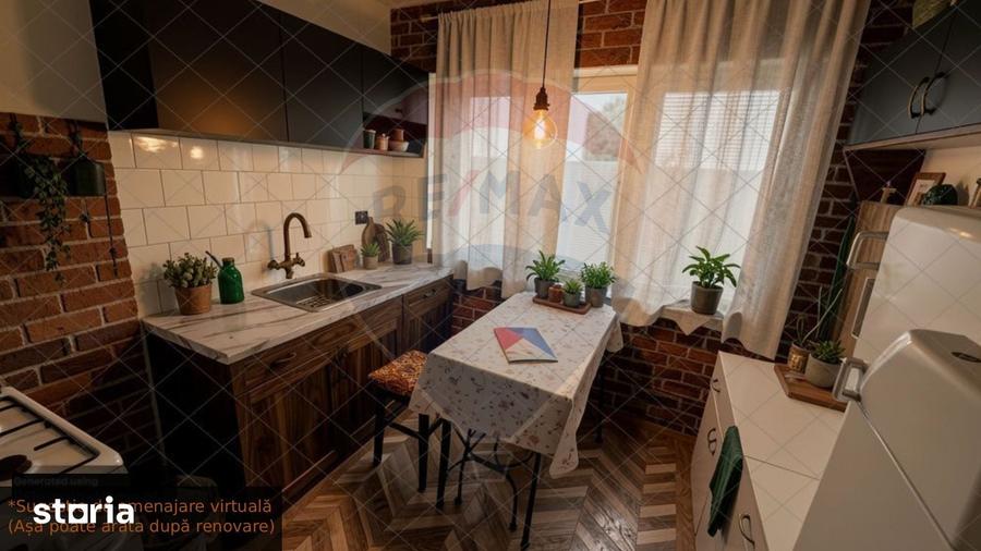 Apartament cu 3 camere semidecomandat în Podgoria