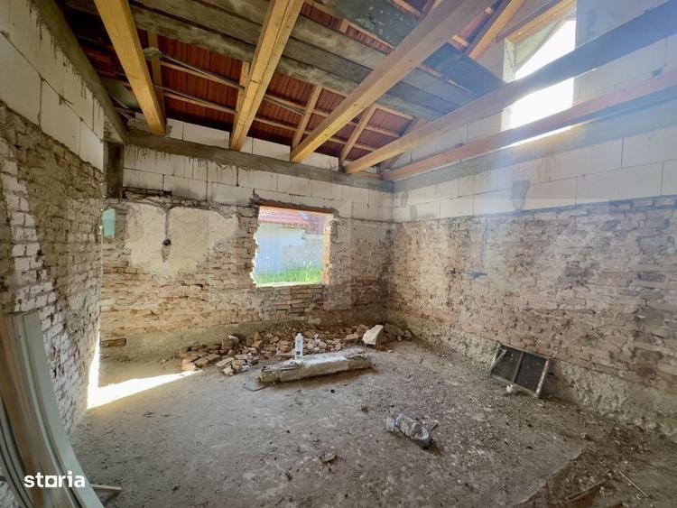 Casa la rosu de vanzare, 90 mp+ teren 650 mp, zona Aiud - 8