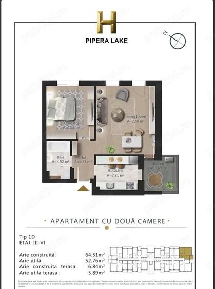 2 camere  H Pipera Lake - 6