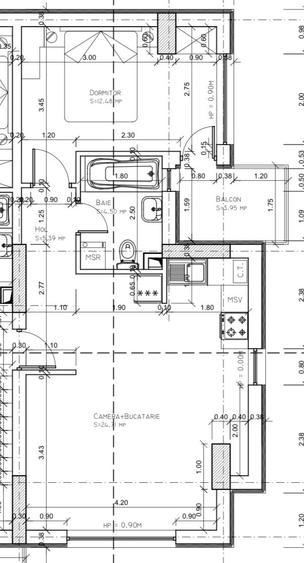 Apartament cu 2 camere semidecomandat în Prelungirea Ferentari