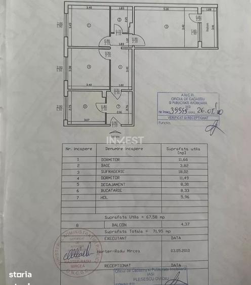 Apartament cu 3 camere decomandat în Alexandru cel Bun