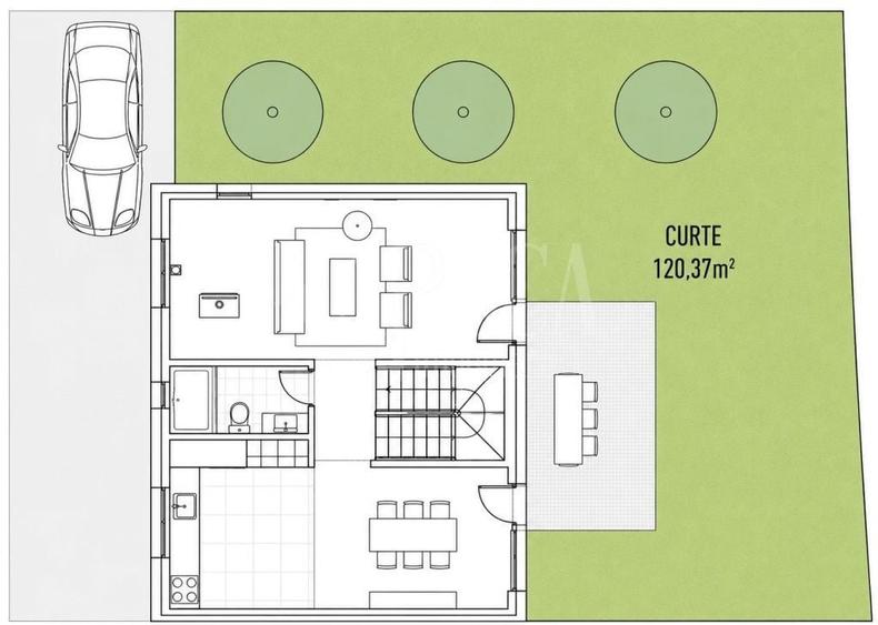 Duplex cu 5 camere cu Canalizare în Bună Ziua