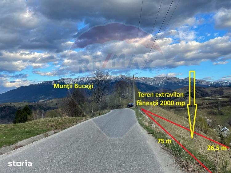 Teren de 2000 mp, în Moieciu