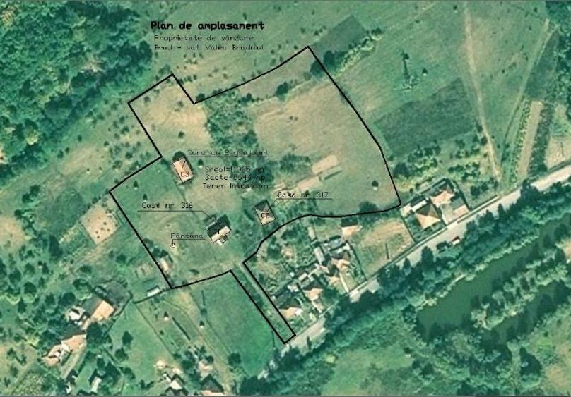 Teren agricol intravilan de 8644 mp, în Valea Bradului