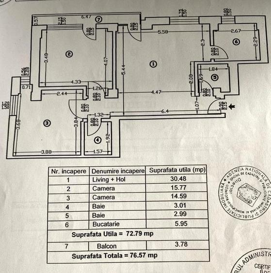 Apartament cu 3 camere în Dorobanți
