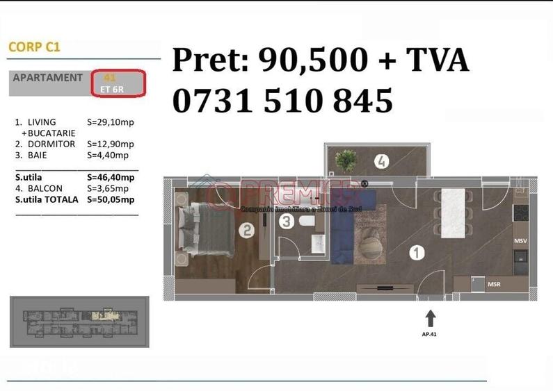 Apartament cu 2 camere în Central — fotografia 1