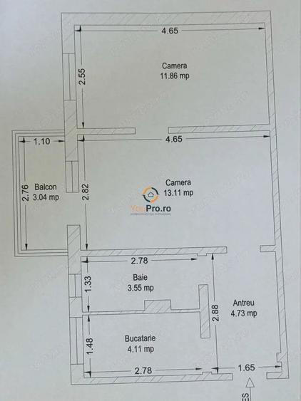 Apartament cu 2 camere, mobilat în Dacia