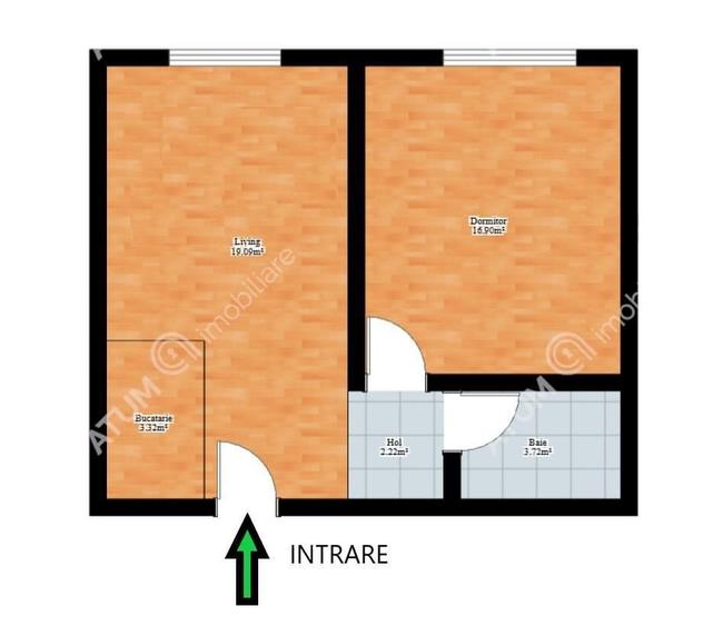 Apartament cu 2 camere decomandat în Lazaret