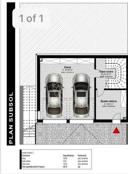 Duplex cu 4 camere cu Canalizare în Tăuți