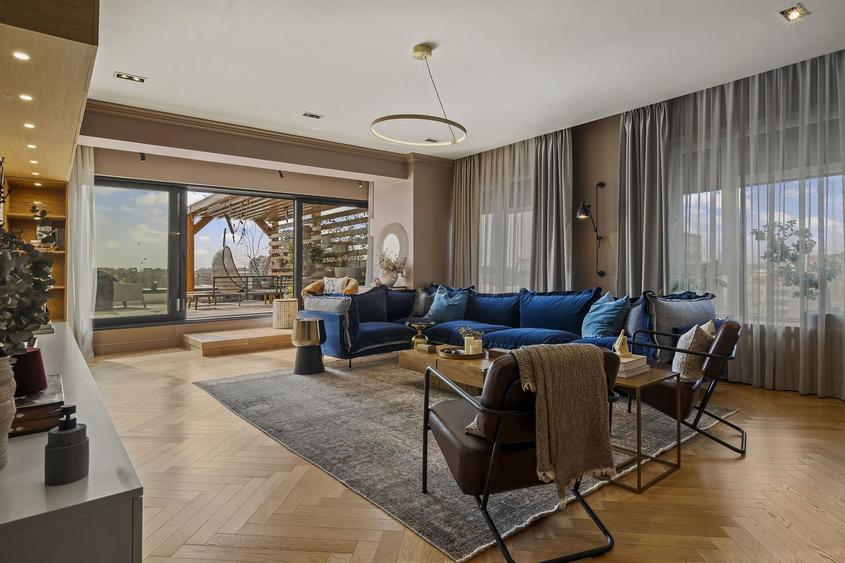 Apartament cu 4 camere, mobilat în Barbu Văcărescu