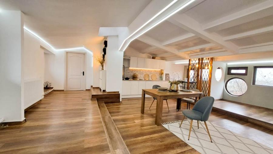Apartament cu 4 camere semidecomandat, mobilat în Voluntari