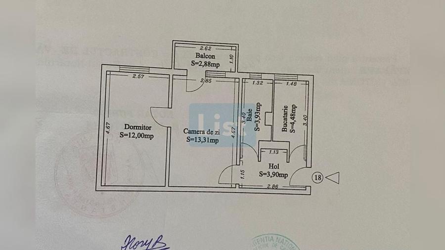 2 camere semidec | 38 mp | Centrală proprie | Mobilat | Zona Doraly - 8