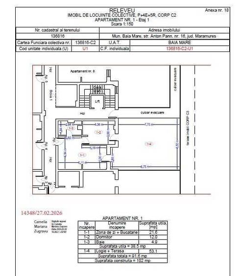 Zona Centru Vechi, Vand ap. 2 camere, cu parcare exterioara inclusa, direct de la dezvoltator - 1