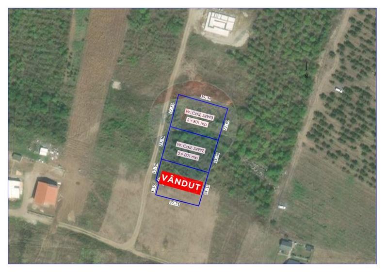 Teren intravilan de vanzare 801mp, Saldabagiu de Munte,Panorama Oras - 1