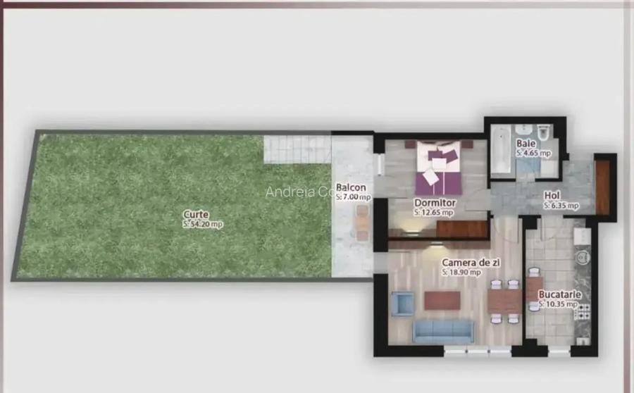 Apartament 2 cam dec gradina 54 mp tva inclus +reducere parcare Apartament 2 cam dec gradina 54 mp tva inclus +reducere parcare