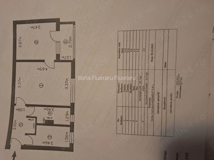 De vanzare apartament cu 2 camere, et.4 zona Piata Sarbilor