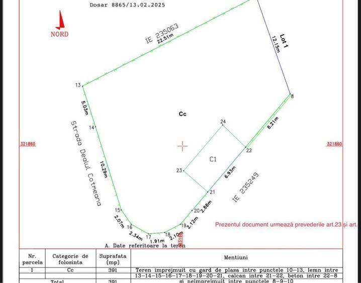 Vand teren sector 5 391 m2 str Neptun - 2