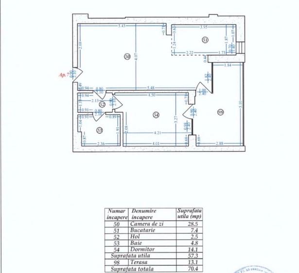 Apartament cu două camere Aviatiei - 1