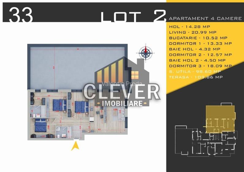 Apartament cu 4 camere decomandat în Theodor Pallady Apartament cu 4 camere decomandat în Theodor Pallady