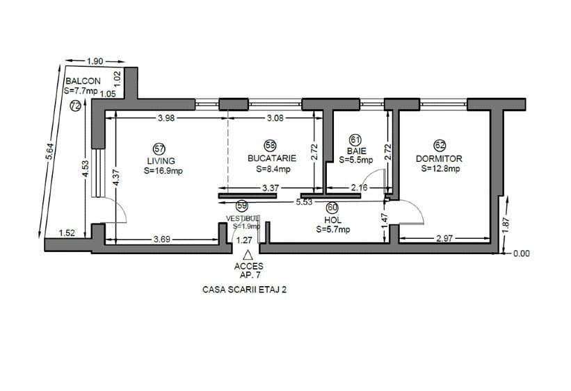 Apartament 2 camere | Mobilat | Dumbravita - 8