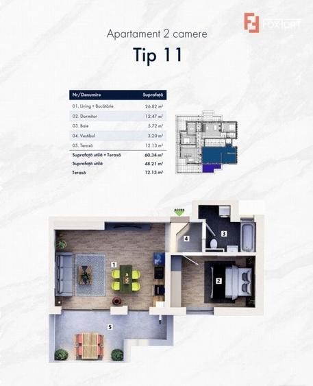 Variante apartamente 2 camere cartier nou zona Mehala - ID V4927 - 17