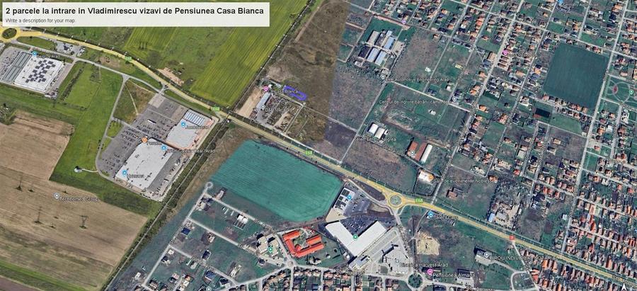 2 parcele pt.casa de 1.230mp aproape de Jumbo, vivazi de Pensiune - 1