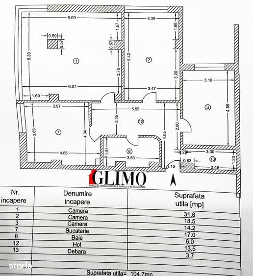 Apartament 3 camere, dec.105mp cu vedere directa la Dunare Tiglina 1 - 3