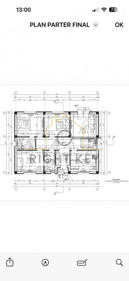 Casa parter 100mpu, 4 cam, placa, încălzire pardoseala! Comision 0% - 4