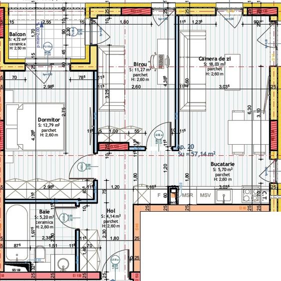 Apartament finisat, 3 camere, balcon, bloc nou, Floresti - 3