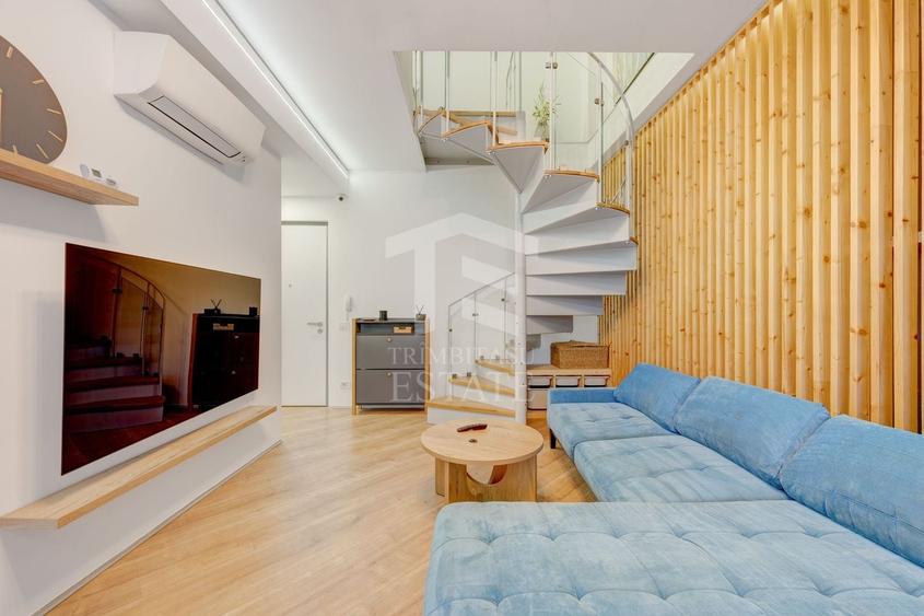 Apartament cu 4 camere semidecomandat, mobilat în Barbu Văcărescu