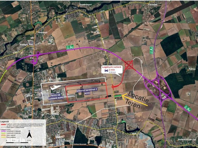 Oportunitate! 17.758 mp | Nou Terminal Aeroport | Intravilan | Tunari - 1