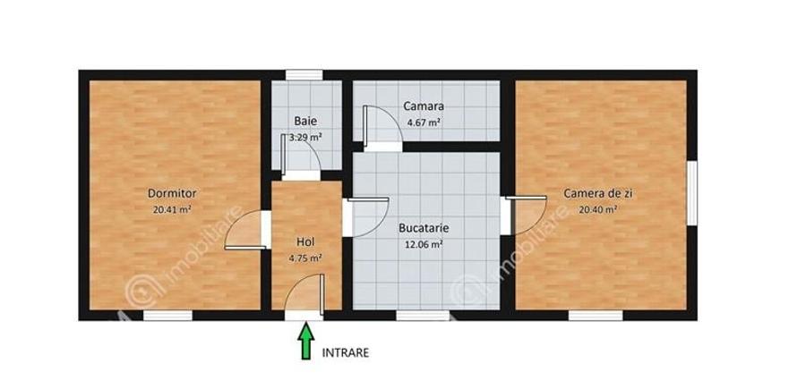 Casa renovata cu 2 camere si curte libera de 118 mp in zona Lazaret - 8
