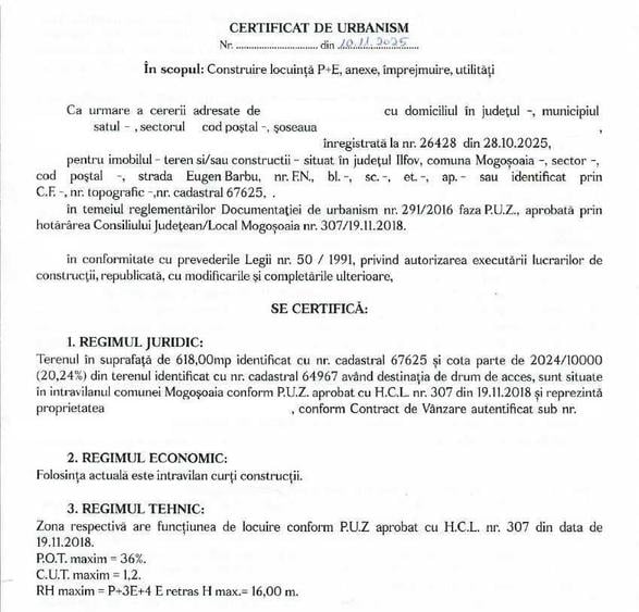 Vand teren 764mp Mogosoaia, zona Livezi, strada Eugen Barbu - 6