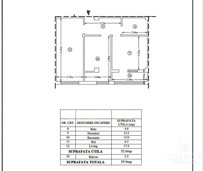 Apartament 2 camere Nicolina Cug Etajul 1 Totul nou - 1