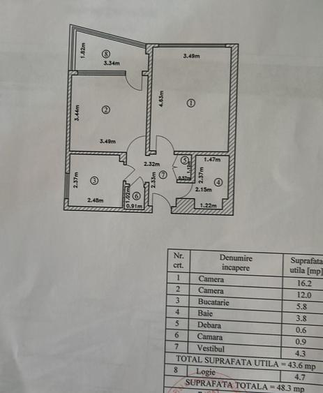 Berceni, între Brâncoveanu și Piața Sudului, 2 camere decomandat, mobilat - 9