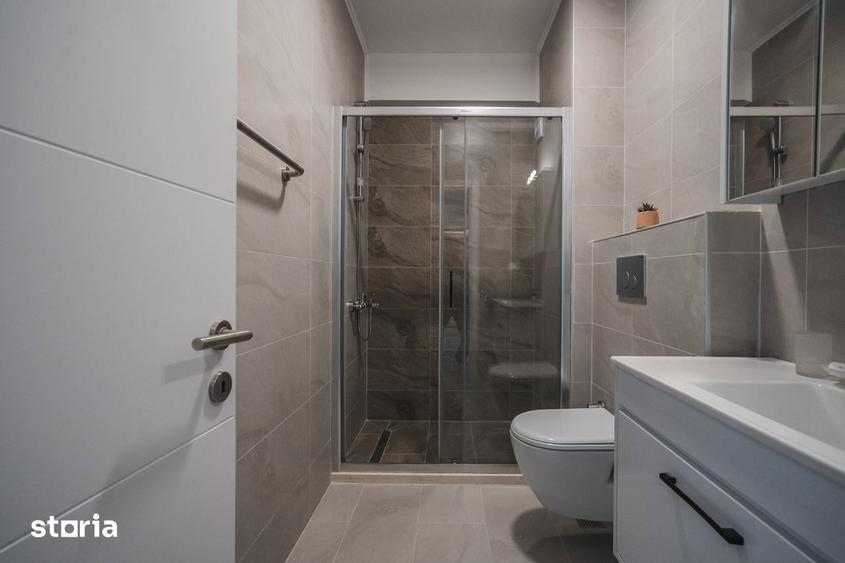 STUDIO CU DORMITOR SEPARAT COMPLET MOBILAT LUX - SOLID SEA VIEW PERLA - 15