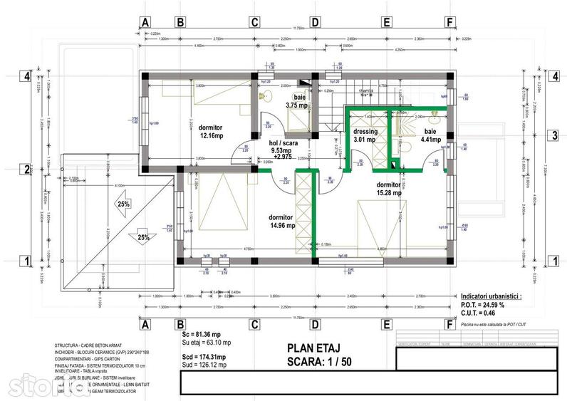 Vila moderna 4 camere cu piscina, partial mobilata | Albert MRS - 1