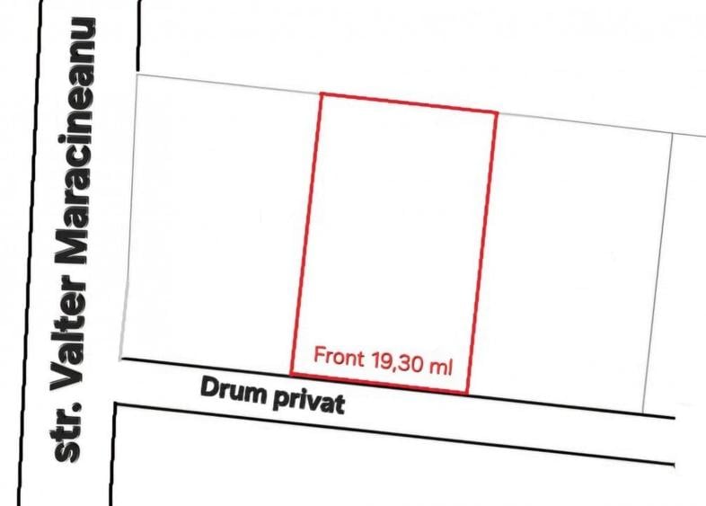 Parcela 600 mp | front de 19.3 ml | zona strazii Valea Seaca ! - 4