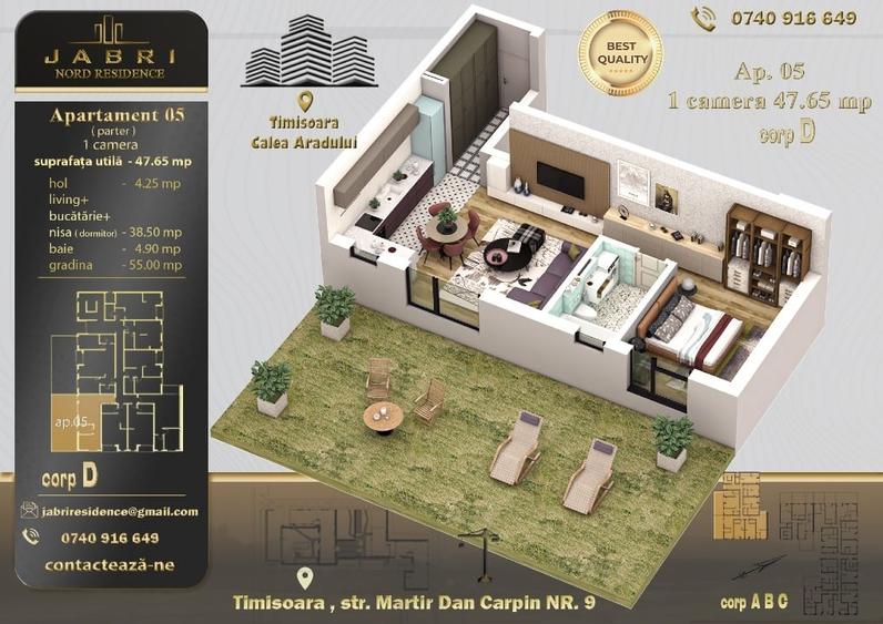 Apartament 1 camera de vanzare - 3